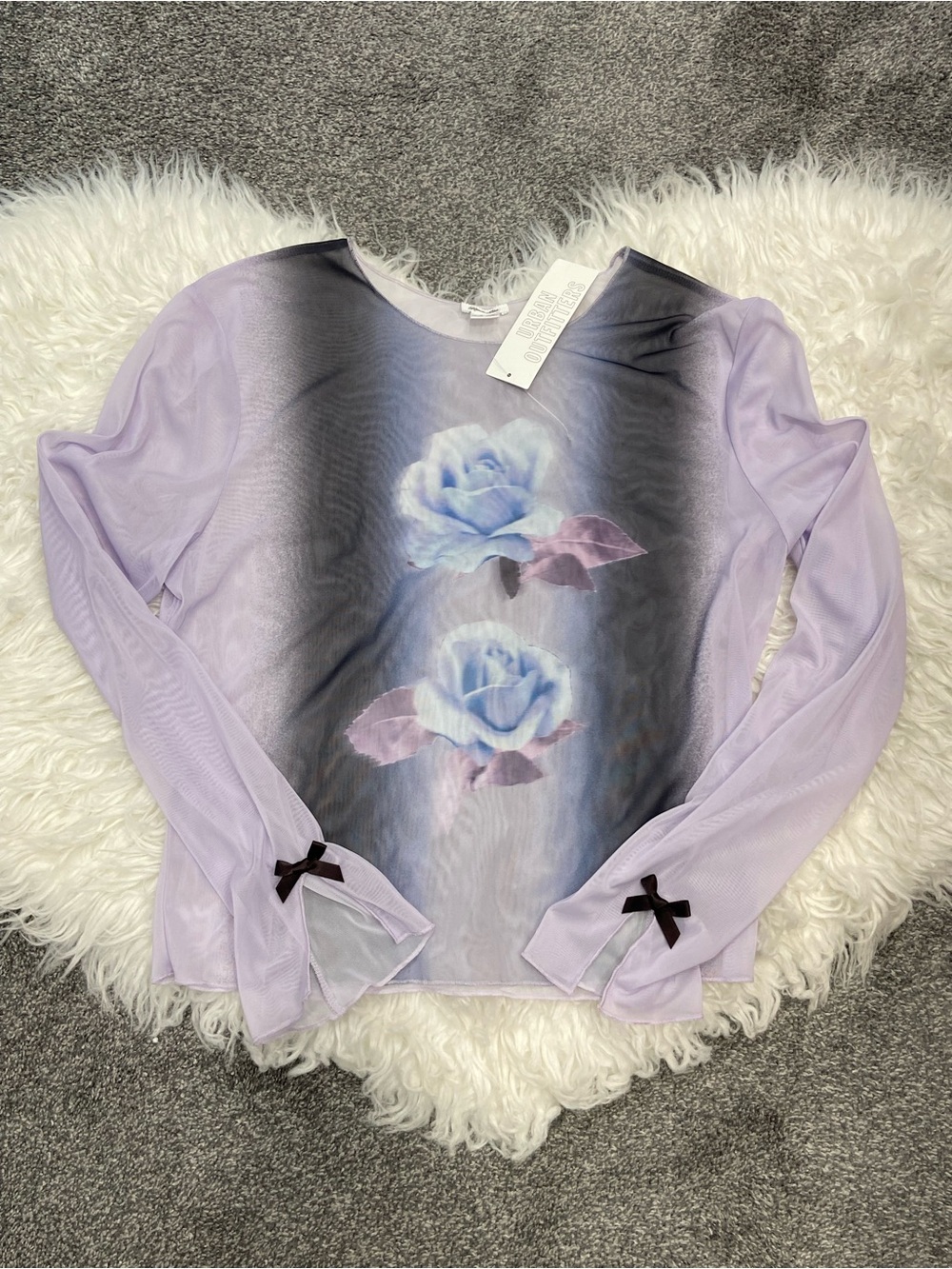 Kimchi Blue Katie Floral Mesh Top by UO